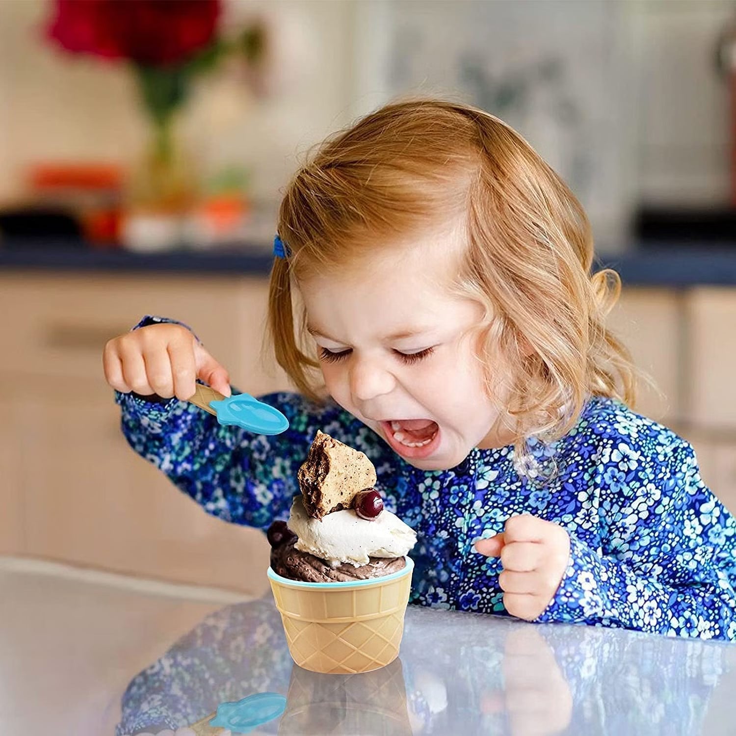 5321 ICE CREAM BOWL & Spoon Set PLASTIC SOLID COLOUR CREAM CUP COUPLE BOWL WITH SPOON. ICE CREAM SPOON & BOWL SET, 12 PC SET OF ICE CREAM BOWL & SPOON (MULTI COLOR) DeoDap 5321 ICE CREAM BOWL & Spoon Set PLASTIC SOLID COLOUR CREAM CUP COUPLE BOWL WITH SPOON. ICE CREAM SPOON & BOWL SET, 12 PC SET OF ICE CREAM BOWL & SPOON (MULTI COLOR) DeoDap